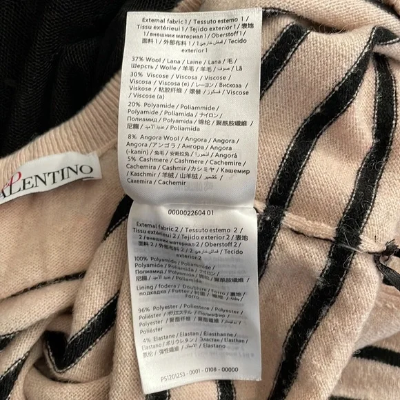 Red Valentino Wool Sweater Black Lace Maxi Dress - Picture 10 of 12